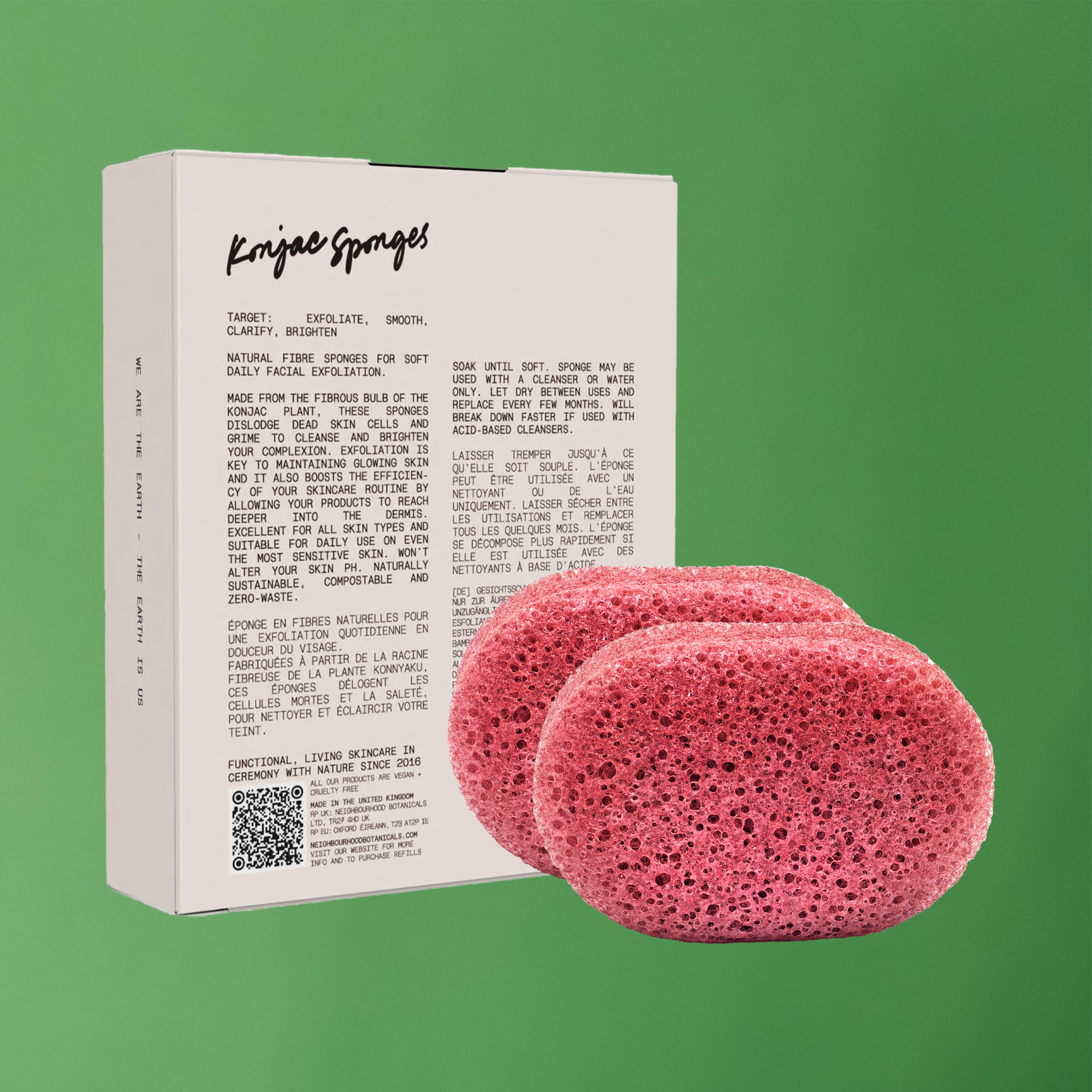 2 x Exfoliating Konjac Sponges